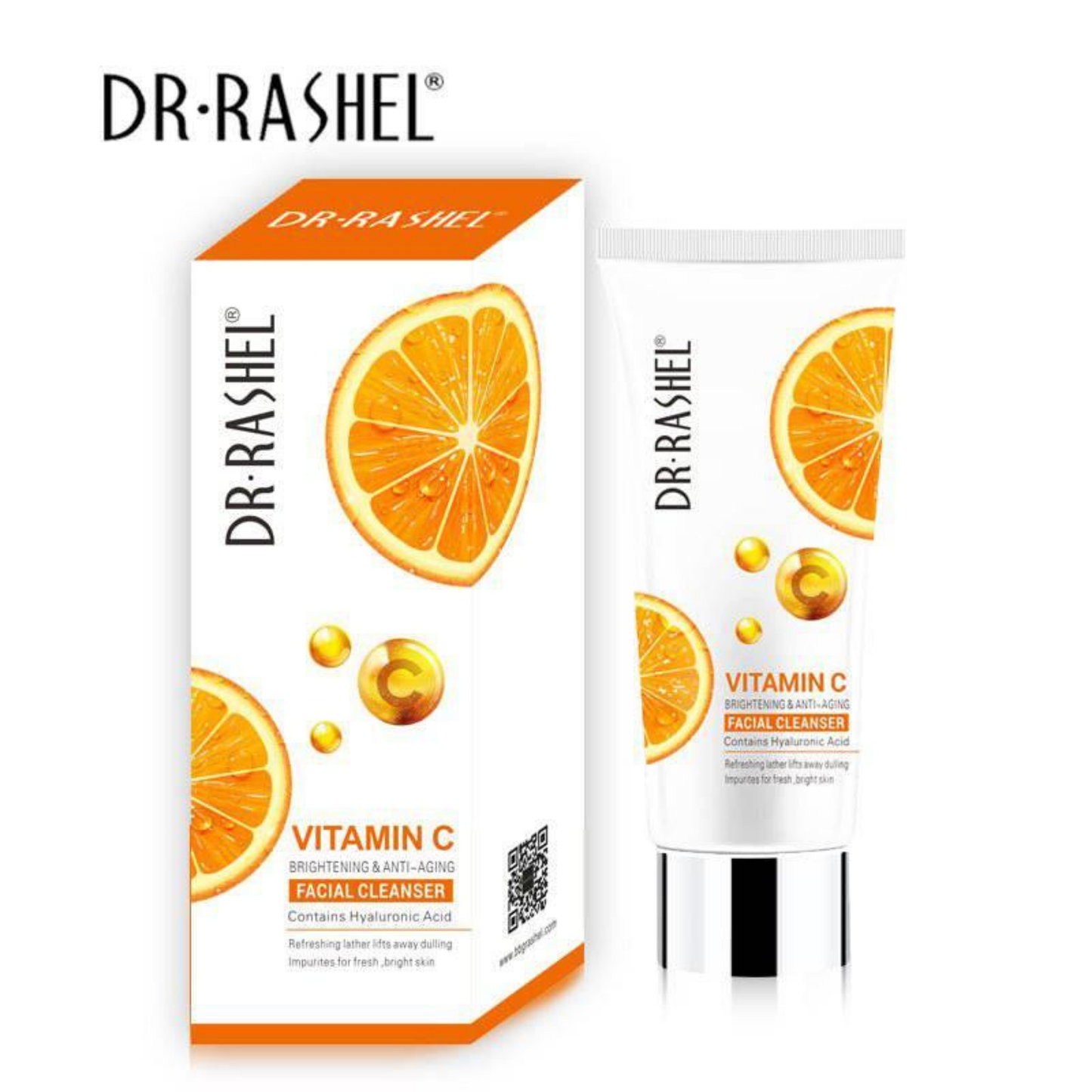 Dr.Rashel Vitamin C Brightening Facial Cleanser with Hyaluronic Acid - 80ml