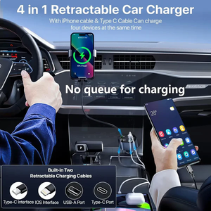 4-in-1 Car Phone Charger